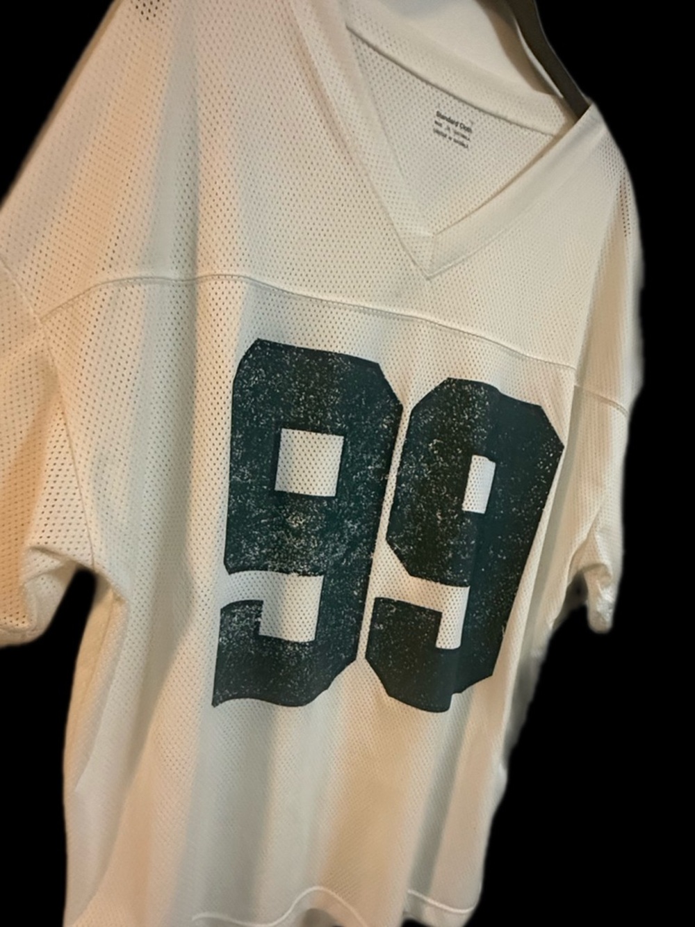 Urban Outfitters "Standard Cloth" White Mesh Jersey